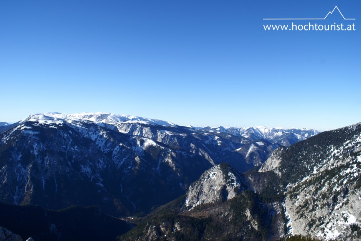 Prächtiges Panorama am Krummbachstein zwischen Heukuppe und Göller.