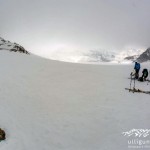 Vorbereitungen zur Abfahrt am Hauslabjoch