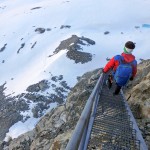 Der Tag beginnt mit Treppensteigen